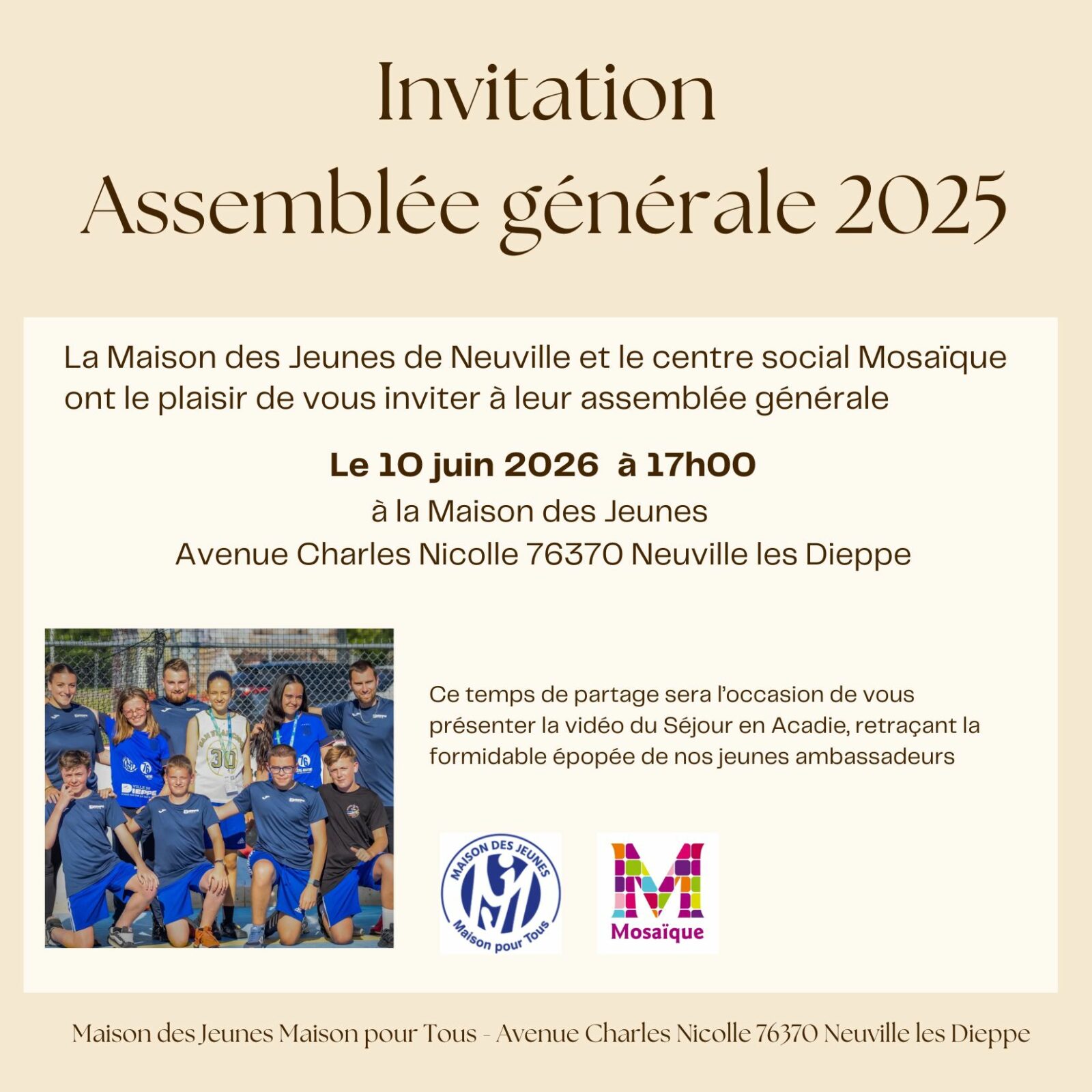 Invitation Assemblée Générale